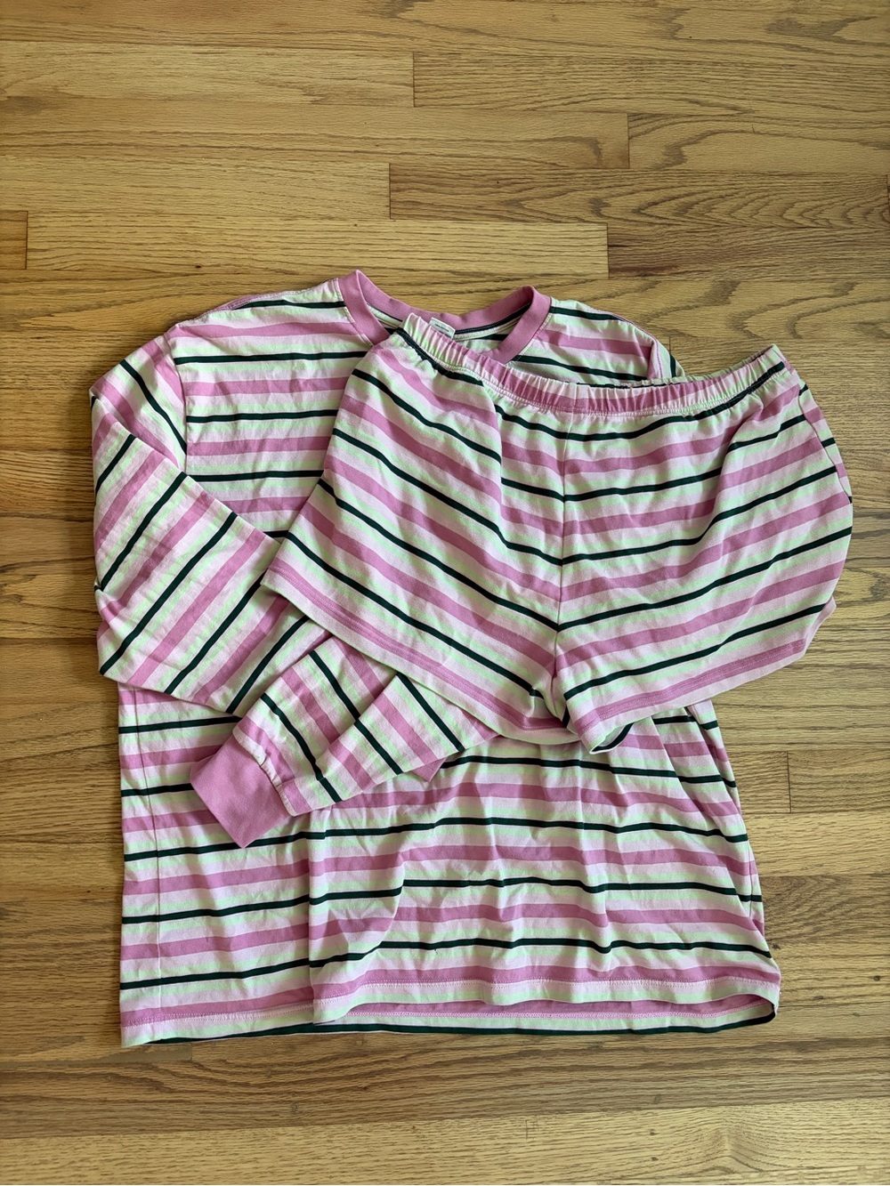SET Active Pink Lemonade Striped Long Sleeve Tee - Picture 2 of 2